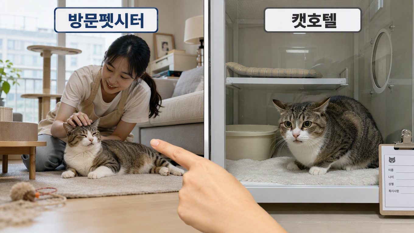 방문펫시터와 캣호텔 중 어떤 게 고양이에게 좋을까