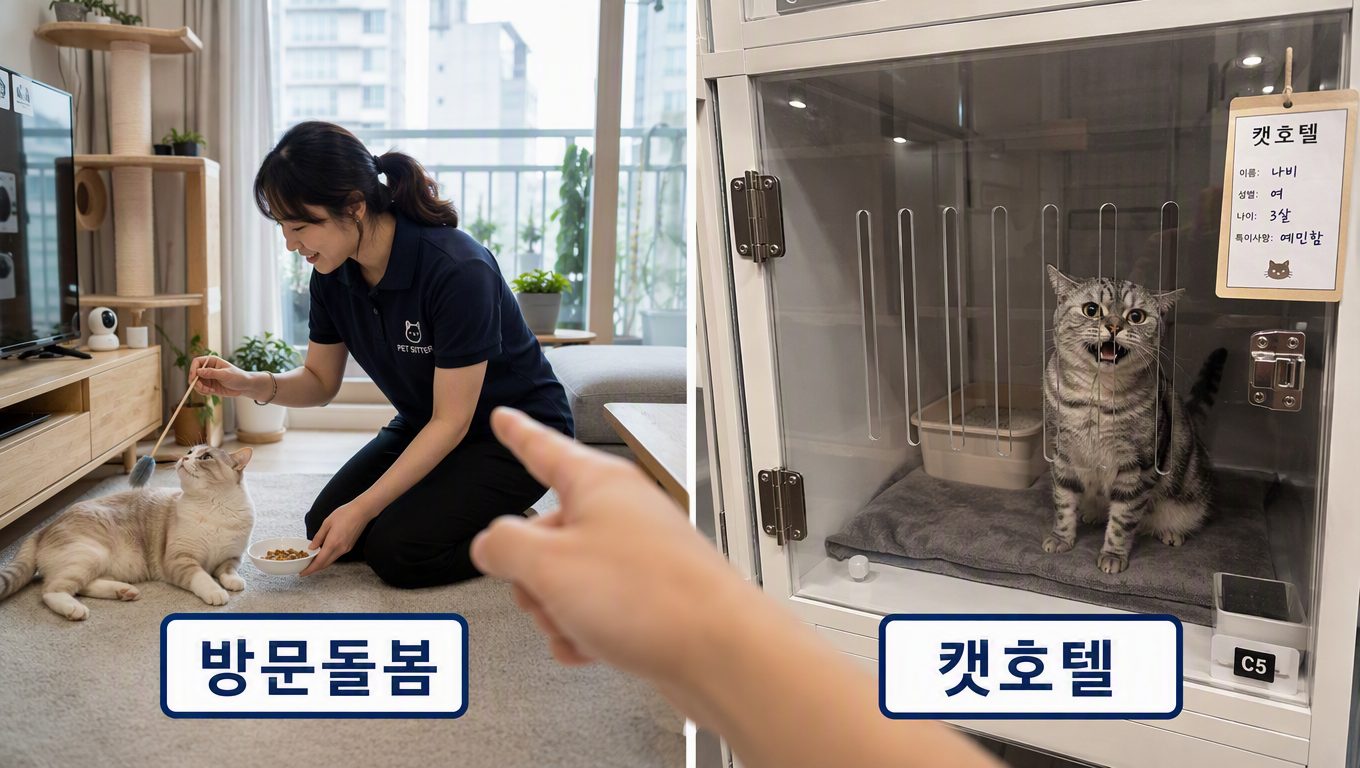 방문돌봄과 캣호텔 중 어떤 게 고양이에게 좋을까