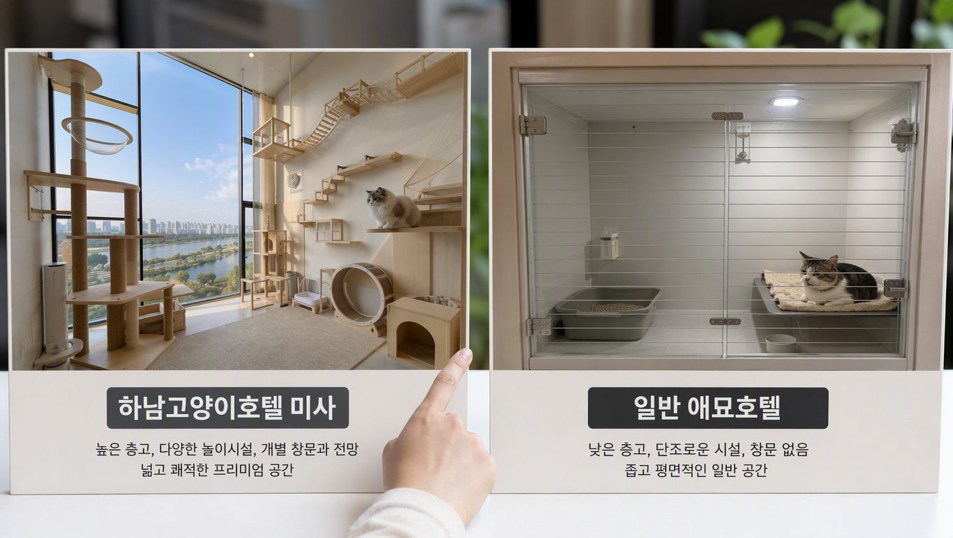 하남고양이호텔과 애묘호텔 비교
