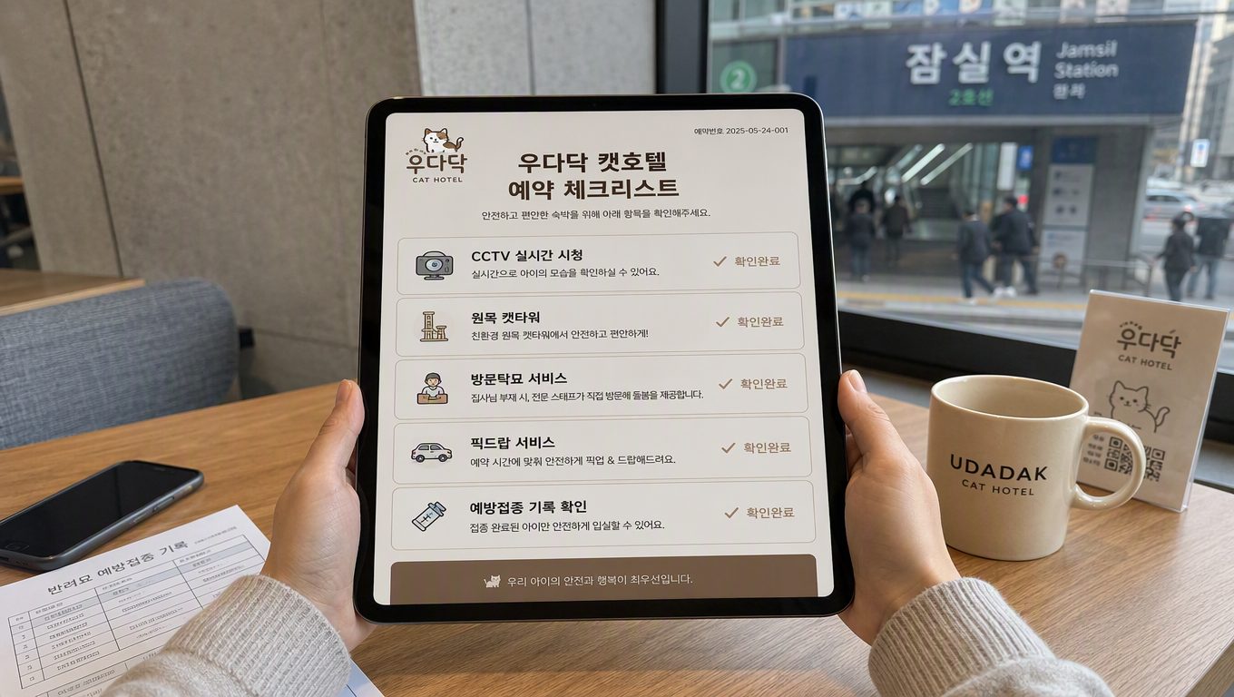 잠실고양이호텔 예약 팁과 주의사항
