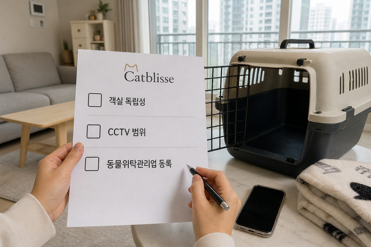 검단고양이호텔 예약 전 확인사항