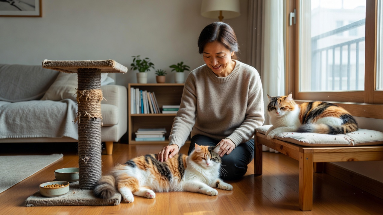 고양이방문탁묘로 집에서 스트레스 없이 돌봄 받는 고양이
