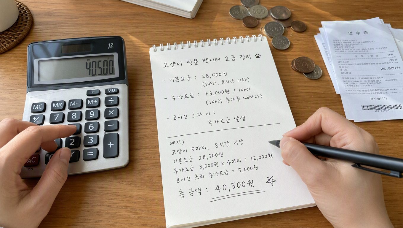 고양이방문 펫시터 비용 책정 기준