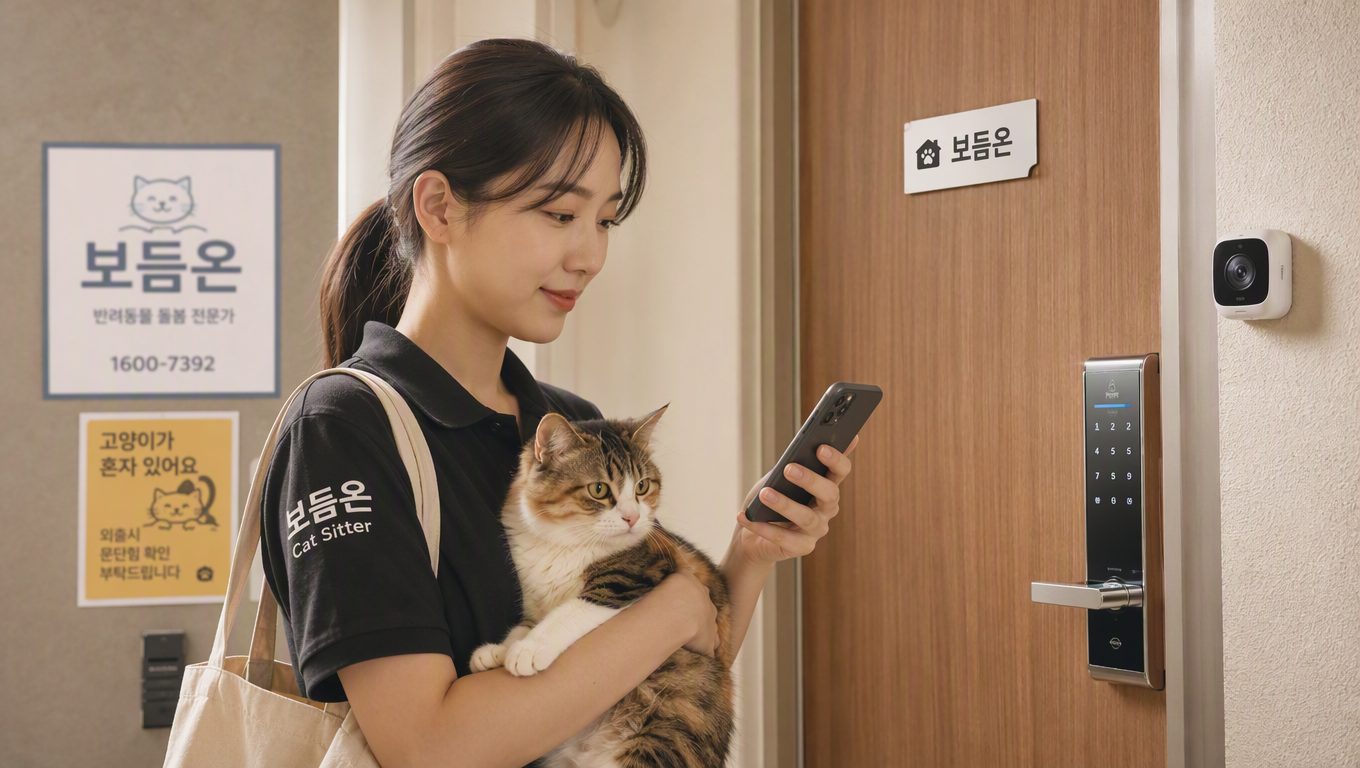 고양이돌보미 서비스 예약과 안전 보호