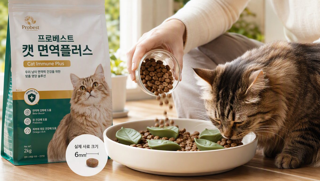 고양이케어에서 면역력 관리와 사료 급여 속도 조절