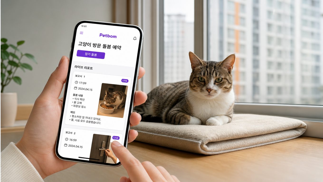 고양이방문 돌봄 예약부터 종료 후 정산까지